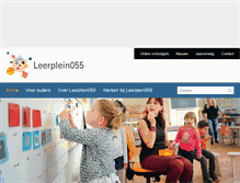 Tablet Screenshot of leerplein055.nl